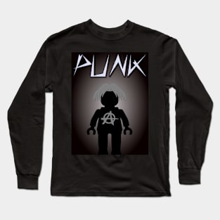 Punk Guitarist Minifig, Customize My Minifig Long Sleeve T-Shirt